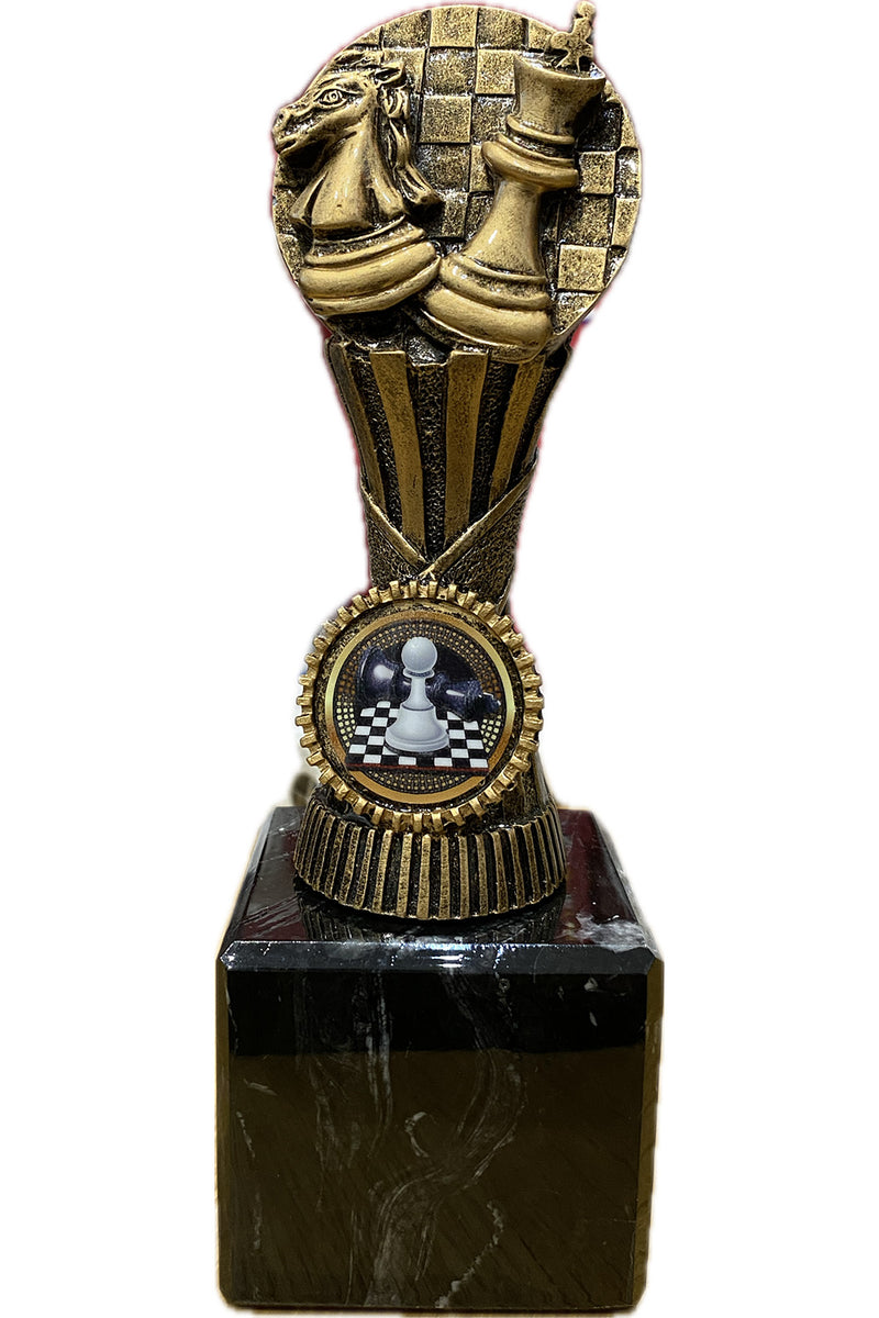 Chess Column Orb Trophy 6in (16cm)