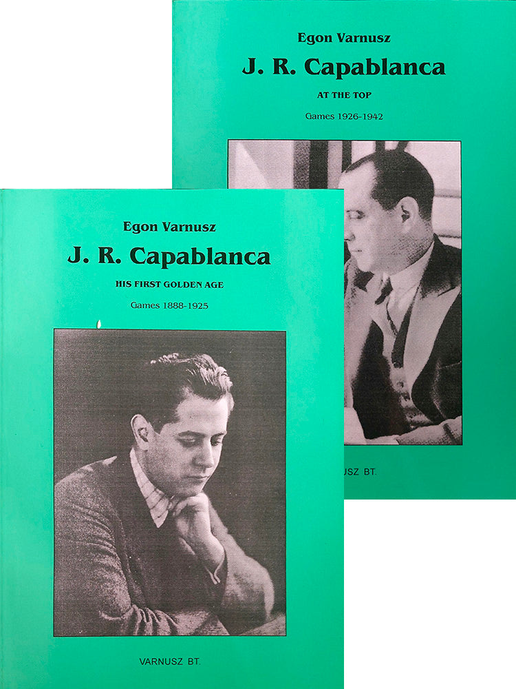 J.R Capablanca: A Biography 1888-1925 & 1926-1942 - Egon Varnusz (2 Books)