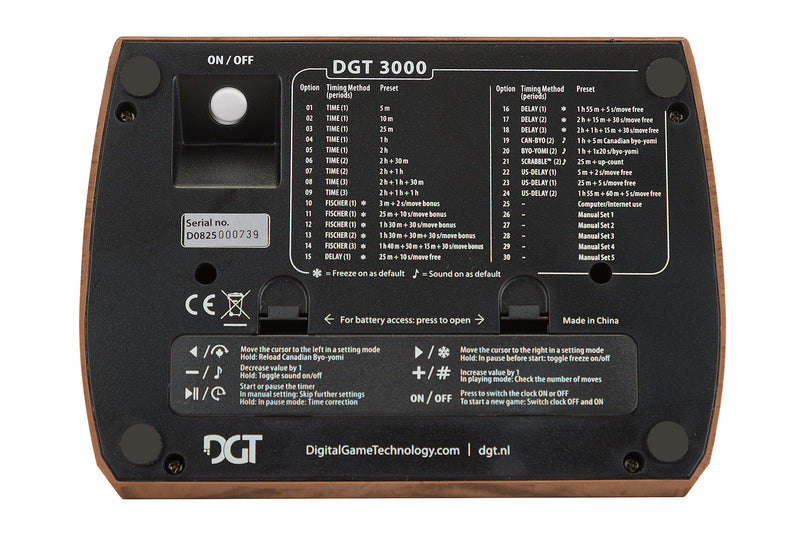DGT 3000 Digital Chess Clock - The FIDE Championship Limited Edition
