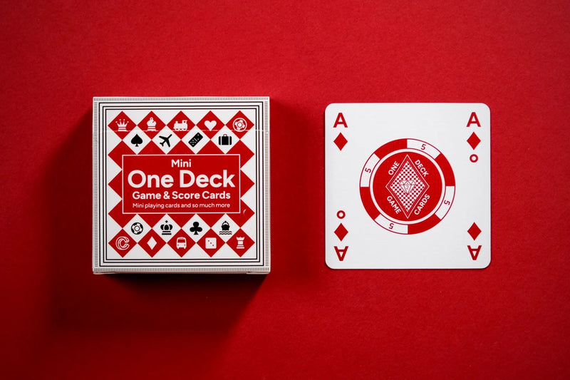 Cartesian Mini One Deck Game Cards - Red Backs