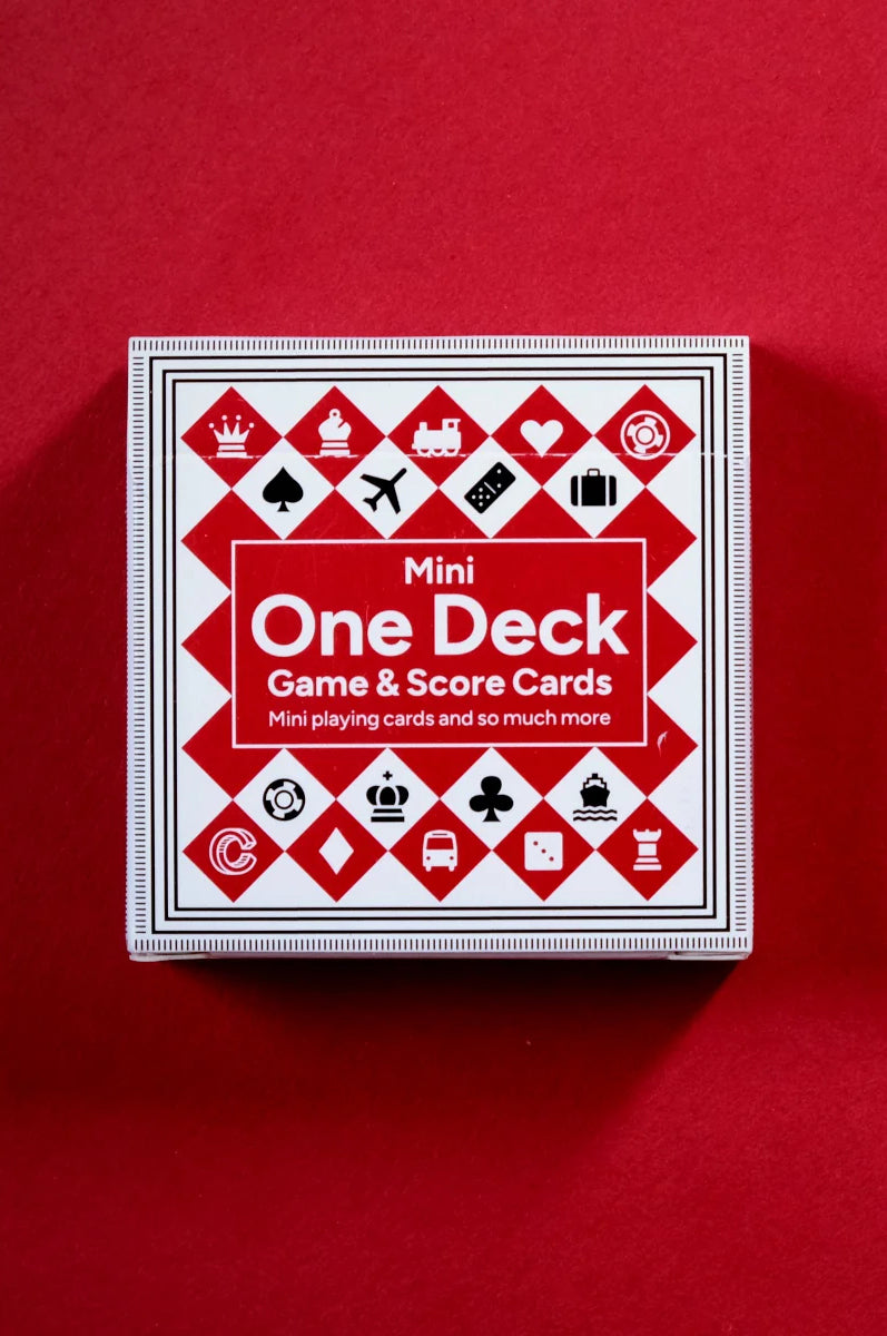 Cartesian Mini One Deck Game Cards - Red Backs