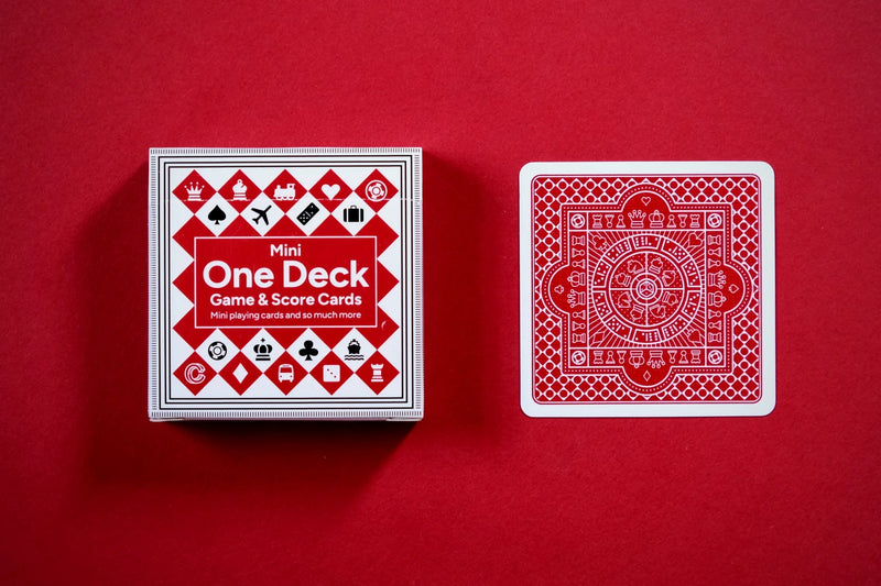 Cartesian Mini One Deck Game Cards - Red Backs