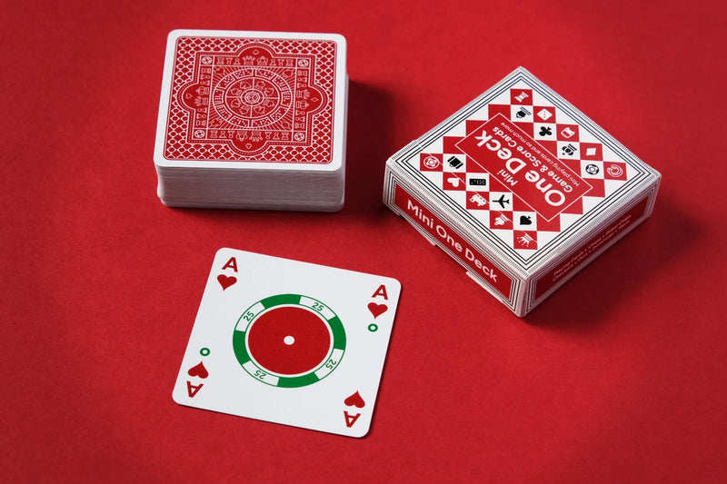 Cartesian Mini One Deck Game Cards - Red Backs