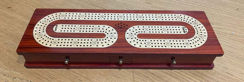 Luxury Wooden Cribbage Set - 3 Track