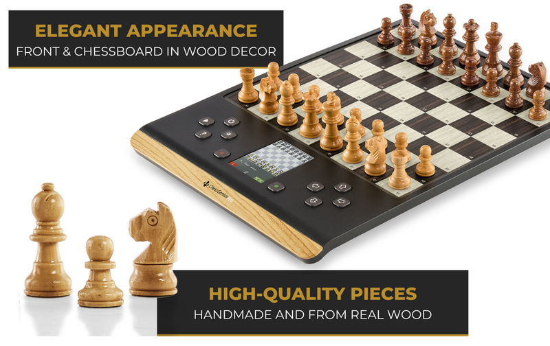 Millennium ChessGenius PRO Wood Edition Chess Computer (M818)