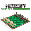 Minecraft Chess Set – Overworld Heroes Vs. Hostile Mobs