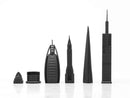 Skyline Chess Stainless Steel World Icons Edition