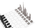 Skyline Chess Stainless Steel World Icons Edition