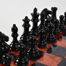 Purling Stone Chess Set Red & Black