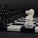 Purling Stone Chess Set Black & White
