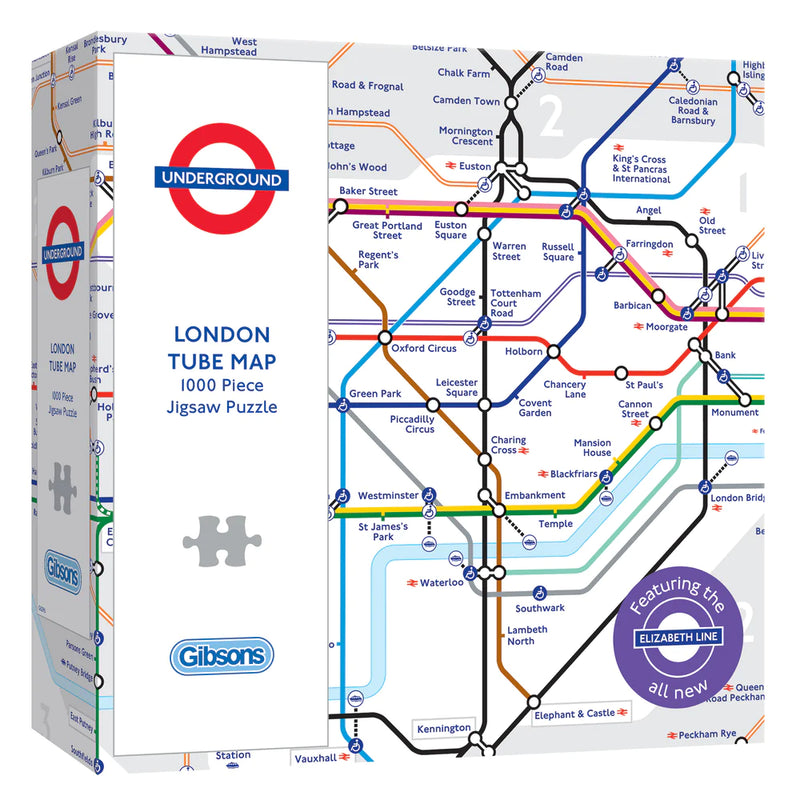 TFL London Tube Map - 1000 Pieces