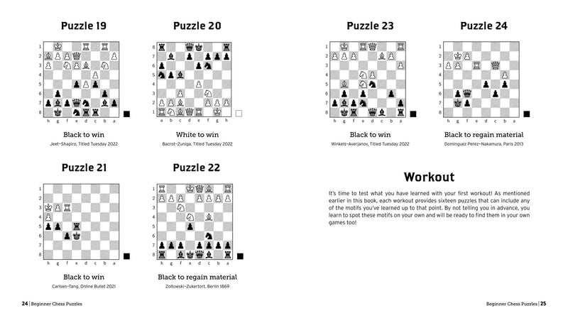 Beginner Chess Puzzles: 500 Practice Exercises - Martin Bennedik