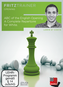 ABC of the English Opening: A Complete Repertoire for White - Lorin D'Costa (PC-DVD)
