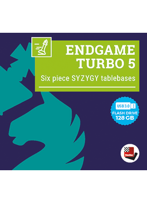 Endgame Turbo 5 - Six piece Syzygy Tablebases (USB 3.0 Flash Drive 128GB)