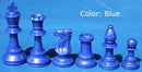 Coloured Gambit Chess Pieces (1/2 set - 17 pieces)