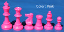 Coloured Gambit Chess Pieces (1/2 set - 17 pieces)