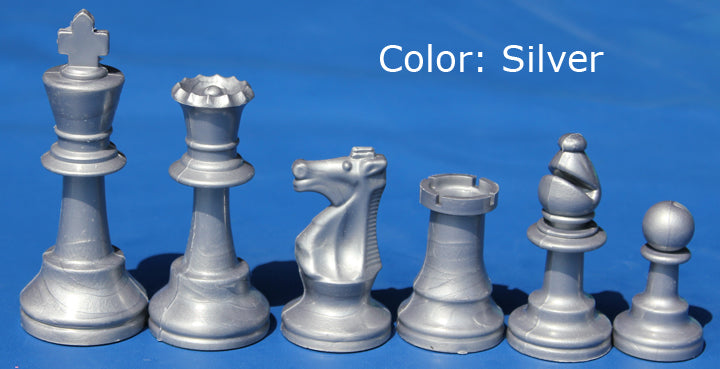 Coloured Gambit Chess Pieces (1/2 set - 17 pieces)