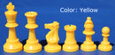 Coloured Gambit Chess Pieces (1/2 set - 17 pieces)