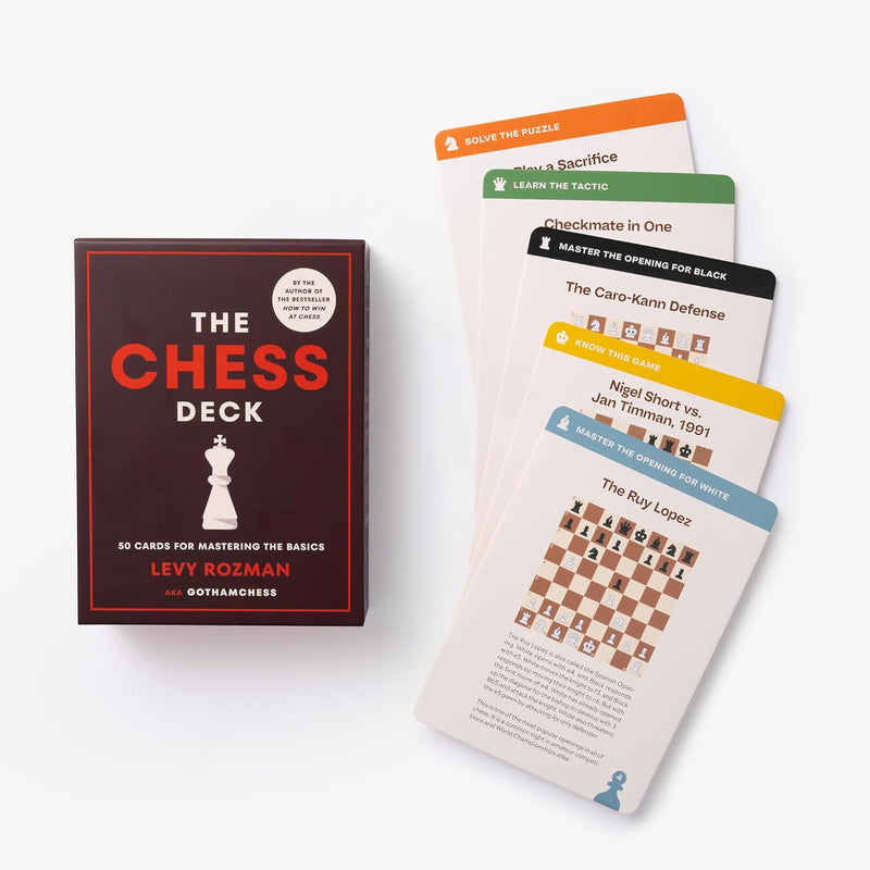 The Chess Deck: 50 Cards for Mastering the Basics - Levy Rozman