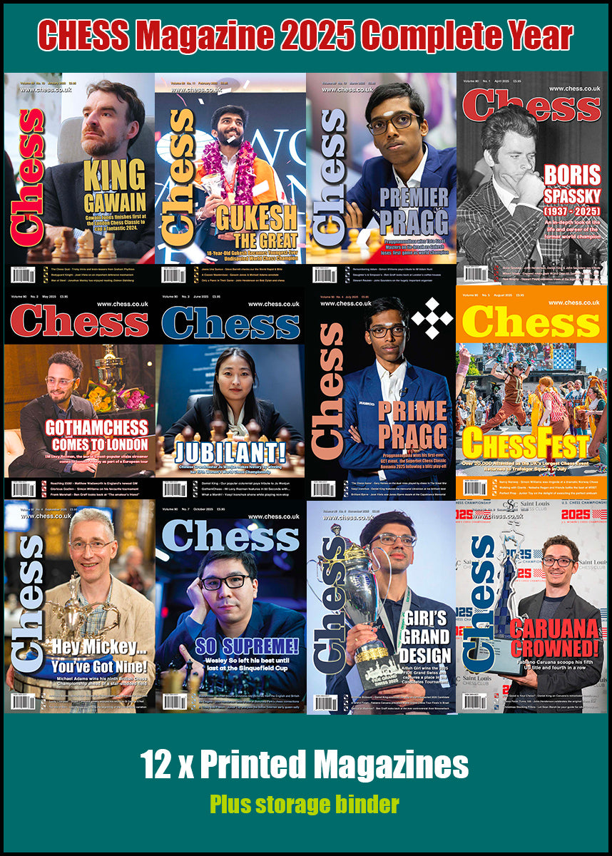 Chess Magazine Example CHESS Magazine - 2025 Complete Year (All 12 issues)