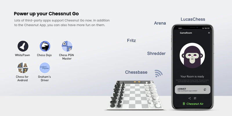 ChessNut GO - Portable Smart Electronic Chessboard