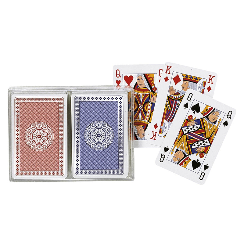 Classic Bridge Double Playing Cards in Clear Case