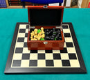 Classic Studio Staunton Chess Set - Ebonised 3" King (Board & Pieces)
