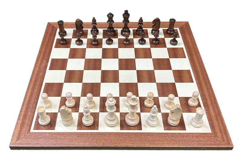 Club Staunton 3" King Wooden Chess Set (Board & Pieces)