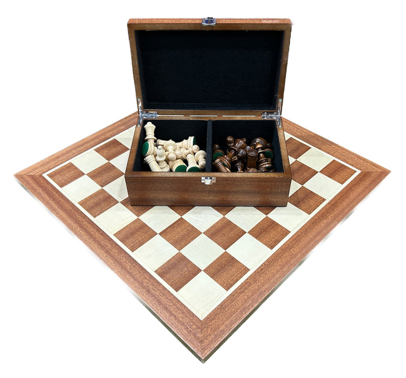 Club Staunton 3" King Wooden Chess Set (Board & Pieces)