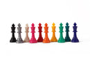 Coloured Gambit Chess Pieces (1/2 set - 17 pieces)