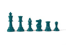Coloured Gambit Chess Pieces (1/2 set - 17 pieces)