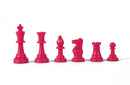 Coloured Gambit Chess Pieces (1/2 set - 17 pieces)
