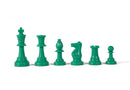 Coloured Gambit Chess Pieces (1/2 set - 17 pieces)