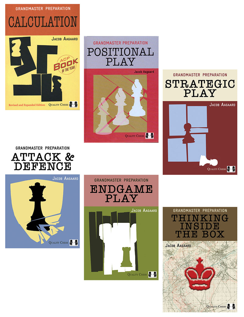 Grandmaster Preparation Complete Series by Jacob Aagaard in Hardcover (6 Book Bundle)