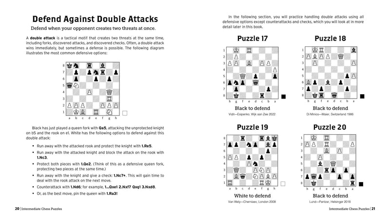 Overloading Chess Puzzles Intermediate Chess Puzzles: 500 Practice Exercises - Martin Bennedik
