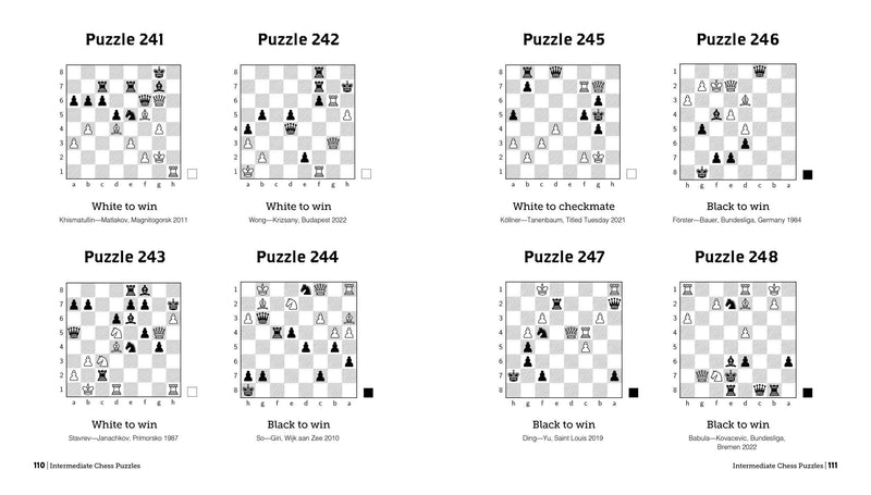 Intermediate Chess Puzzles: 500 Practice Exercises - Martin Bennedik