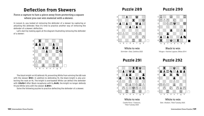 Intermediate Chess Puzzles: 500 Practice Exercises - Martin Bennedik