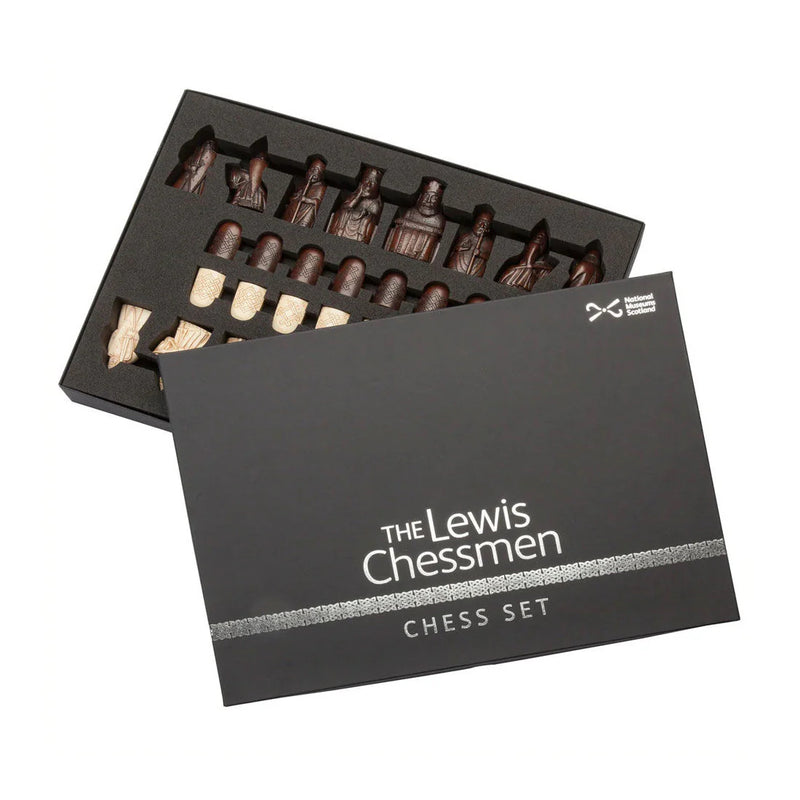 The Lewis Chessmen Chess Set – Large (black gift box)