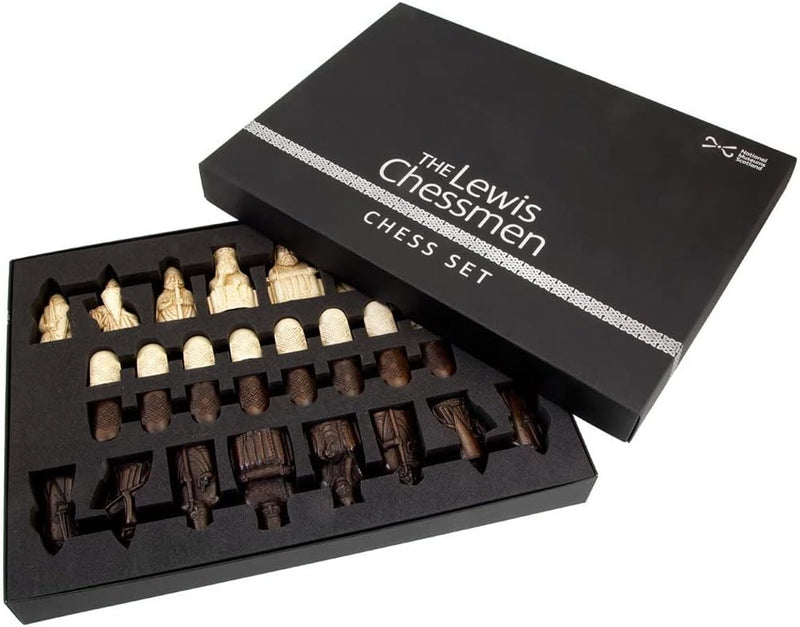 The Lewis Chessmen Chess Set – Large (black gift box)