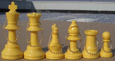 Chess Key Chain / Bag Charm - Yellow