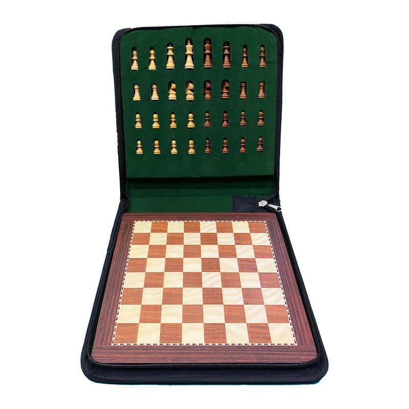 Lasker Travel Magnetic Chess Set with Carry Case (25 x 25cm)