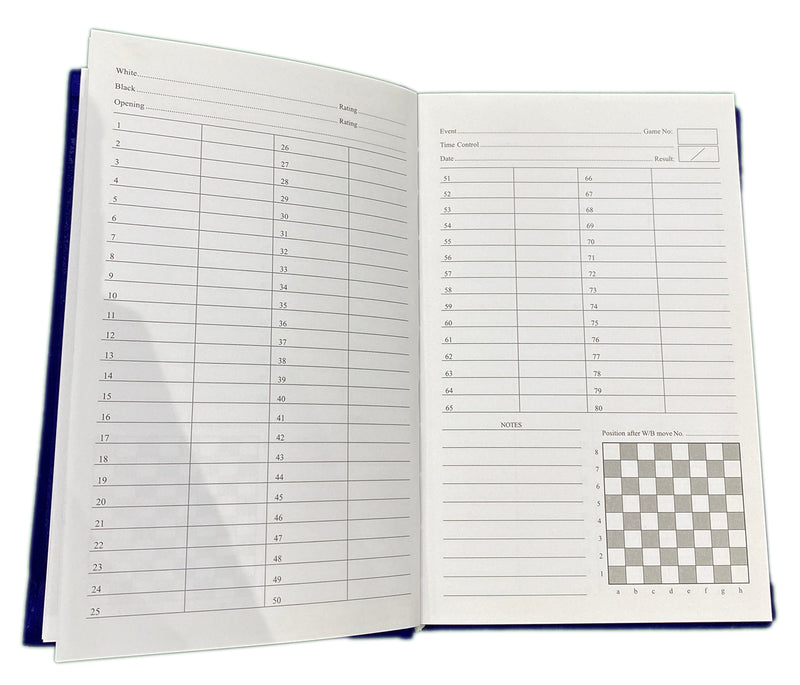 Luxury Hardback Chess Scorebook