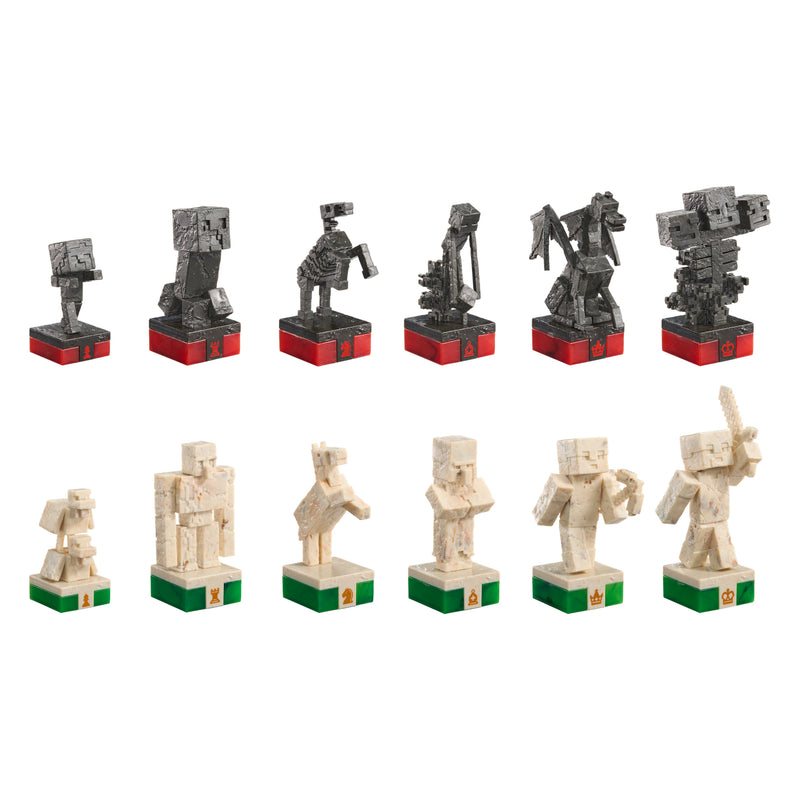 Minecraft Chess Set – Overworld Heroes Vs. Hostile Mobs