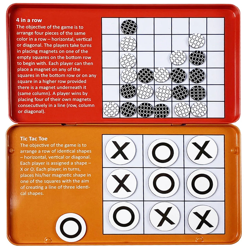 The Purple Cow Tic Tac Toe & 4 In A Row Magnetic Travel Game