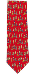 Chess Tie - Red