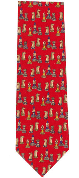 Chess Tie - Red