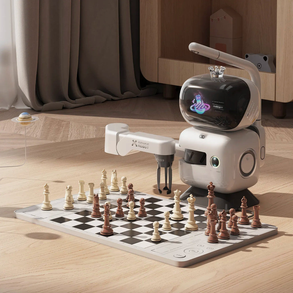 Woman Chess Bot SenseRobot Chess - The AI Chess Robot that Plays, Teaches and Speaks