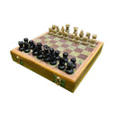 Stone Chess Set with Wooden Board Box (8 x 8")