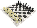 Super Staunton Quadruple Weighted Chess Set, Quality PVC Folding Board and Drawstring Bag