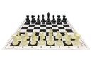 Super Staunton Quadruple Weighted Chess Set, Quality PVC Folding Board and Drawstring Bag